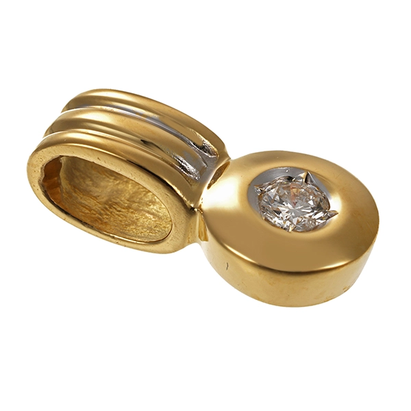 Anhänger, 18K, Gelbgold, Brillant