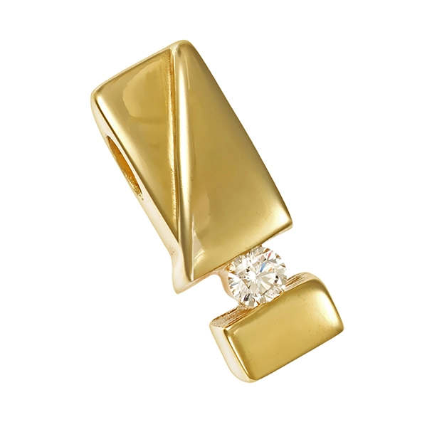 Anhänger, 14K, Gelbgold, Brillant