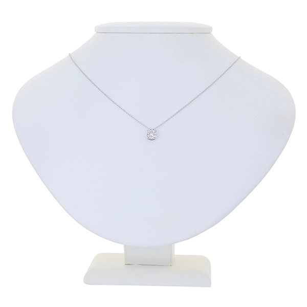Collier, 14K, Weißgold, Brillanten