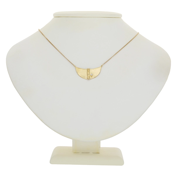 Collier, 14K, Gelbgold, Brillant