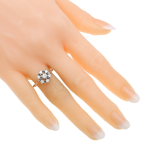Diamantring, 14K, Weißgold, Brillanten 0,50 ct