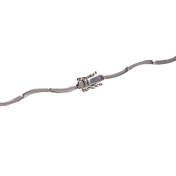 Collier, 18K, Weißgold, Diamanten 0,85 ct