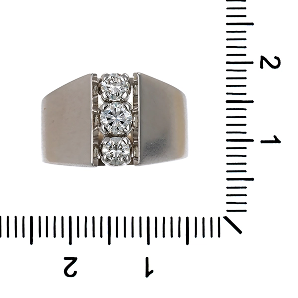 Ring, 18K, Weißgold, Brillanten, 0,40ct