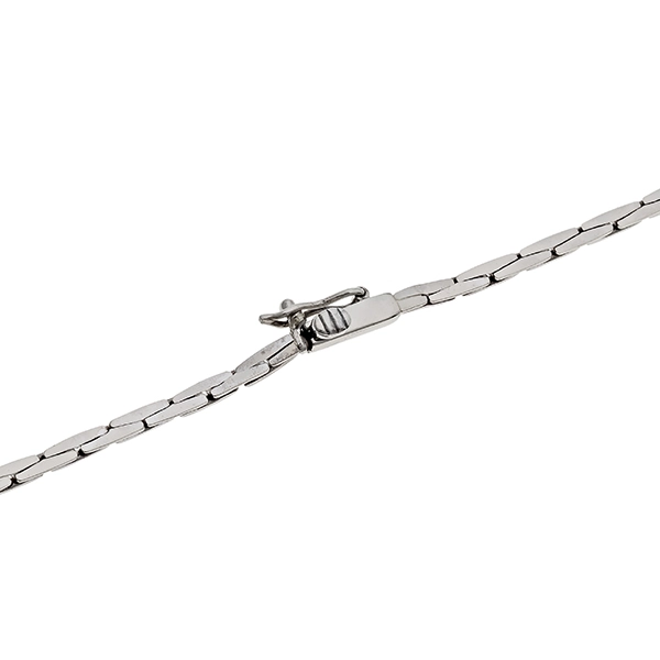 Collier, 14K, Weißgold, Brillanten