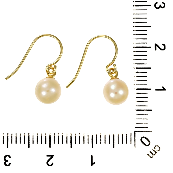 Ohrhänger, 14K, Gelbgold, Perlen
