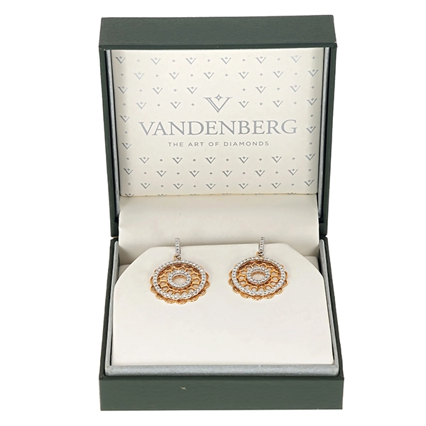 Steckhänger, 14K, Gelb-/Weißgold, Brillanten