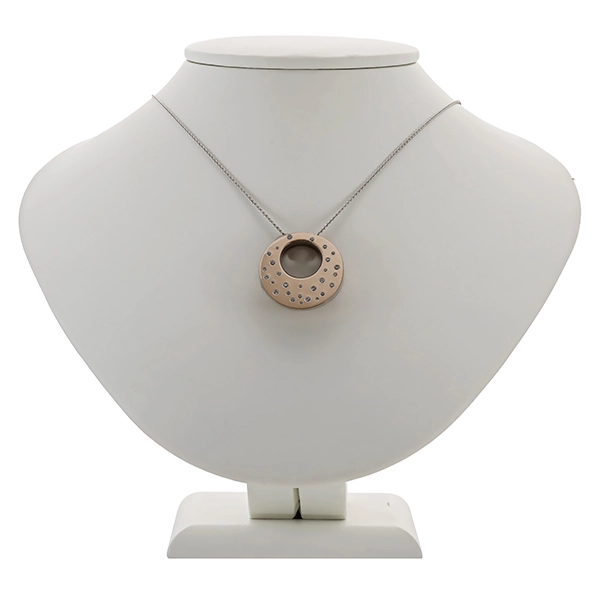 Collier, 18K, Weißgold, Brillanten