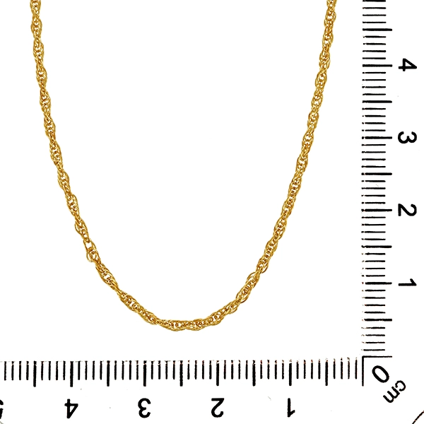 Collierkette, 8K, Gelbgold, Kordel-