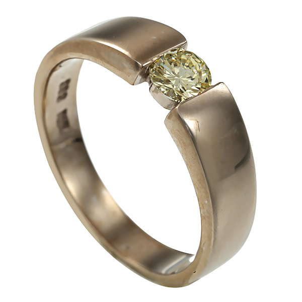 Diamantring, 14K, Weißgold, Brillant 0,30 ct