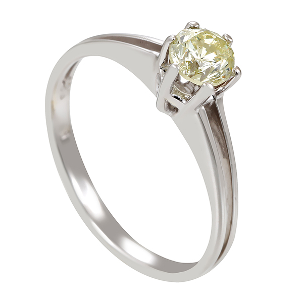 Diamantring, 14K, Weißgold, Brillant 0,40 ct