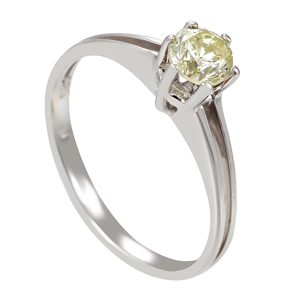 Diamantring, 14K, Weißgold, Brillant 0,40 ct