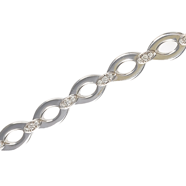 Armband, 18K, Weißgold, Brillanten 0,70 ct