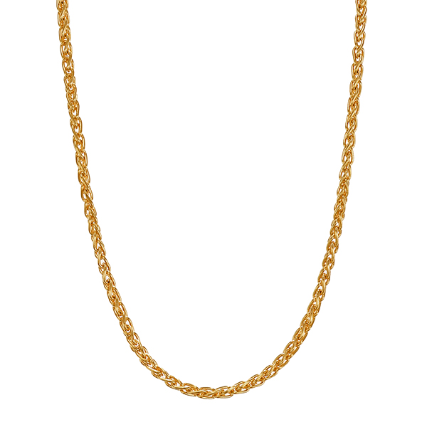Collierkette, 18K, Gelbgold, Zopf