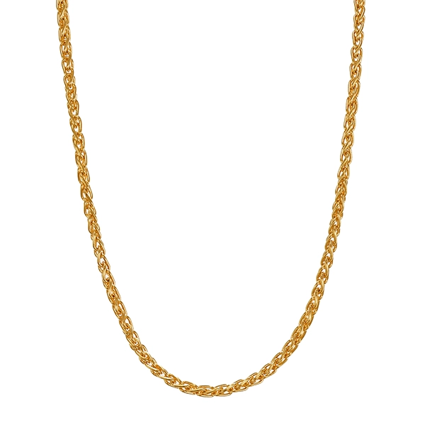 Collierkette, 18K, Gelbgold, Zopf