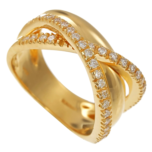 Ring, 18K, Gelbgold, Brillanten