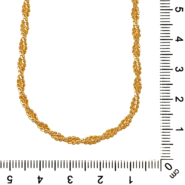 Goldkette,  14K, Gelbgold