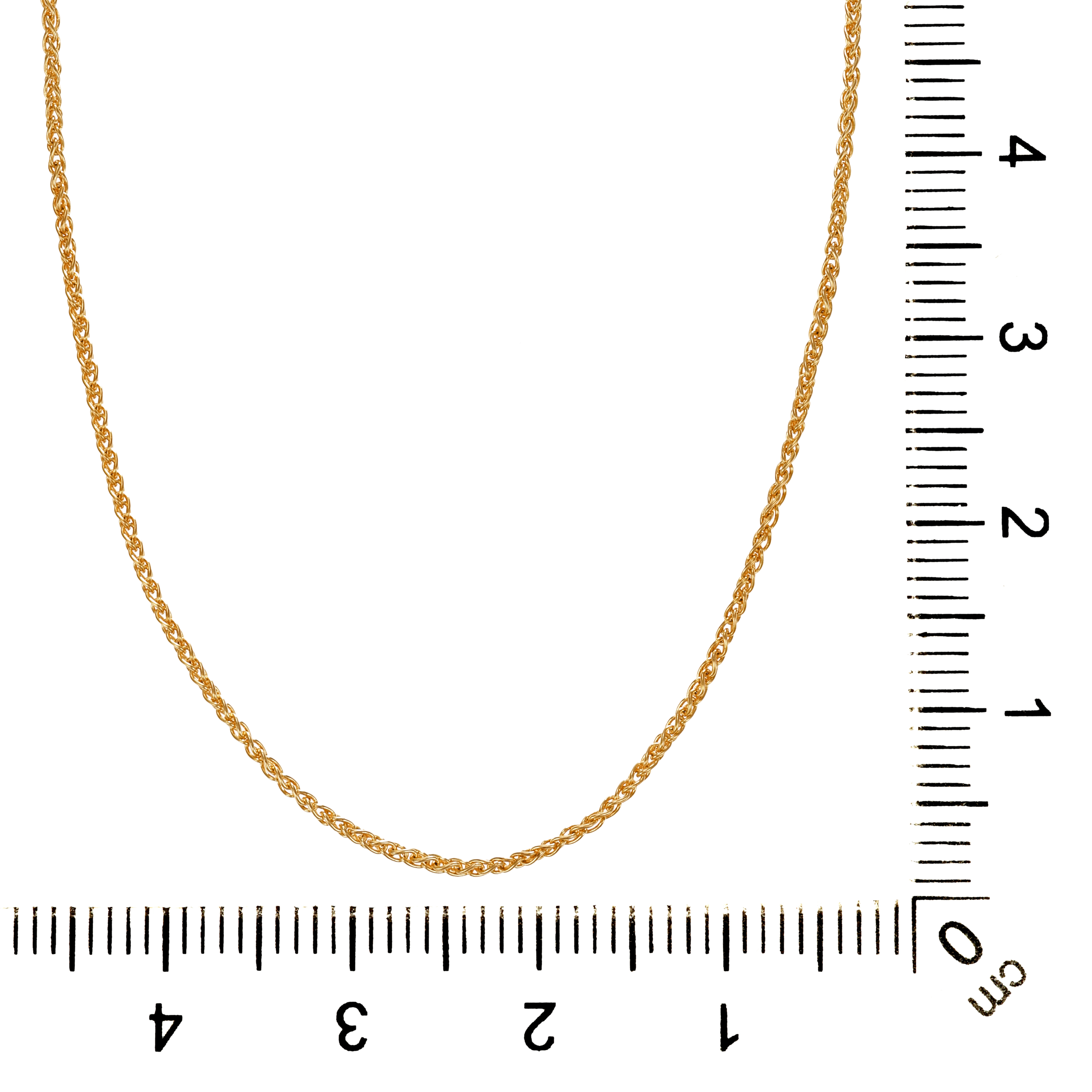 Collierkette, 14K, Gelbgold, Zopf