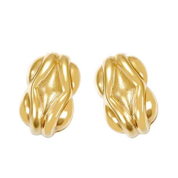 Clip-Stecker, 14K, Gelb-/Weißgold