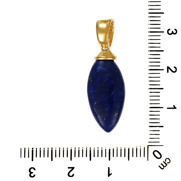 Anhänger, 9K, Gelbgold, Lapis