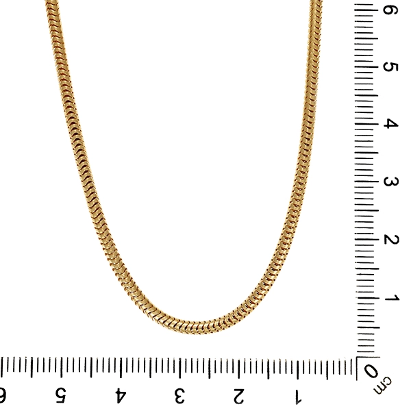 Kette, 14K, Gelbgold, Schlange