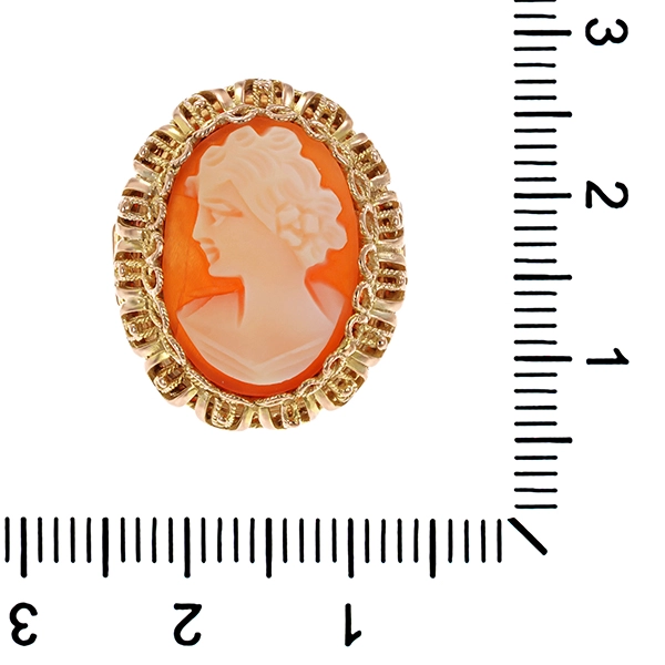 Ring, 8K, Gelbgold, Gemme