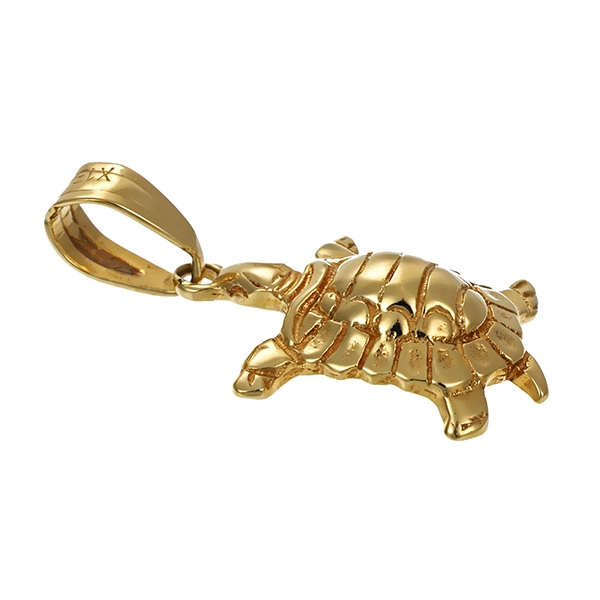 Anhänger, 14K, Gelbgold, Schildkröte