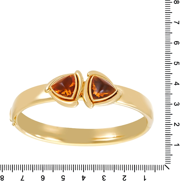 Armreif, 18k, Gelbgold, Citrin