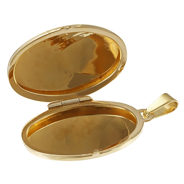 Anhänger, 8K, Gelbgold, Medaillon
