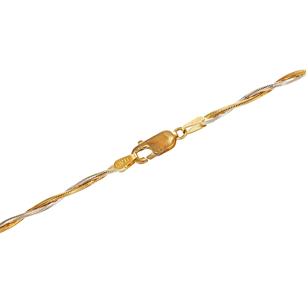 Collier, 18K, Gelb-/Weißgold