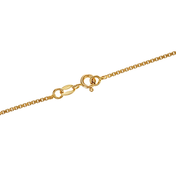 Collier, 14K, Weiß-/Gelbgold, Saphir, Brillant