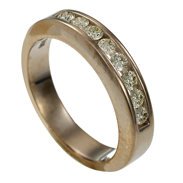 Diamantring, 14K, Weißgold, Brillanten