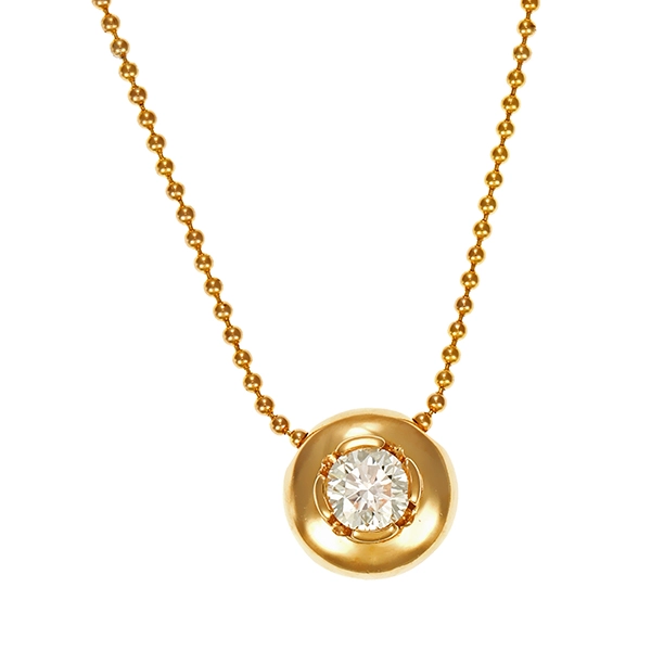 Collier, 14K, Gelbgold, Brillant 0,45 ct