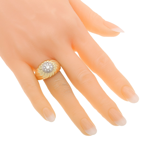 Diamantring, 14K, Gelb-/Weißgold, Brillanten 0,35 ct