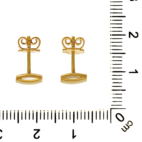 Ohrstecker, 18K, Gelbgold