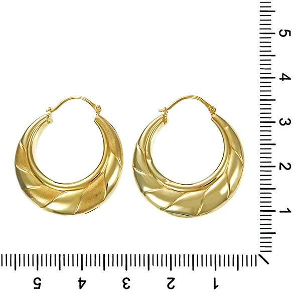 Creolen, 14K, Gelbgold