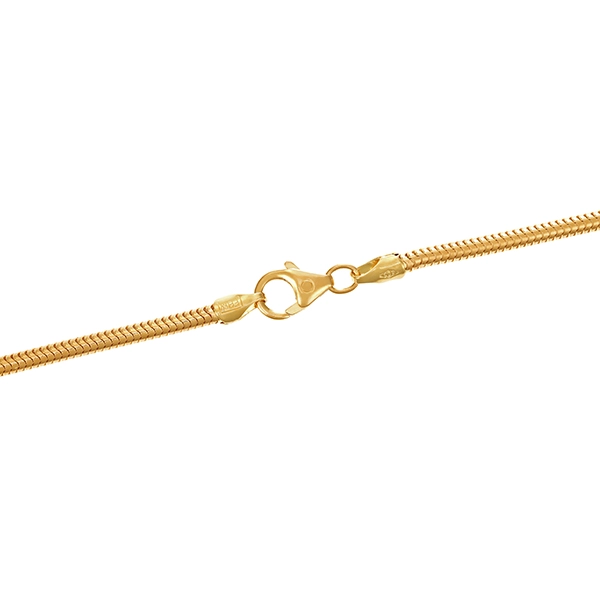 Kette, 14K, Gelbgold, Schlangen-