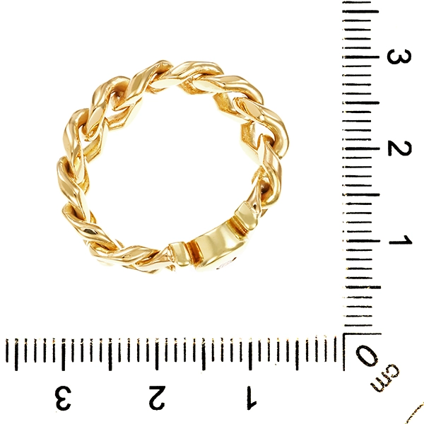 Kettenring, 14K, Gelbgold, Brillant