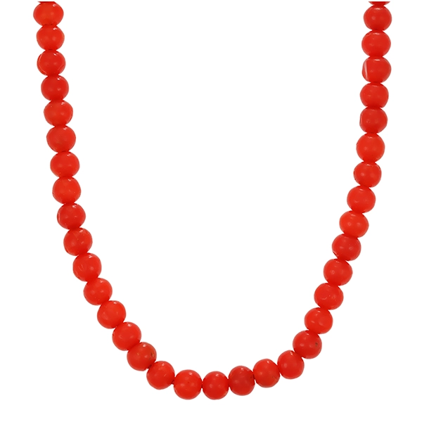 Korallenkette, 18K, Gelbgold