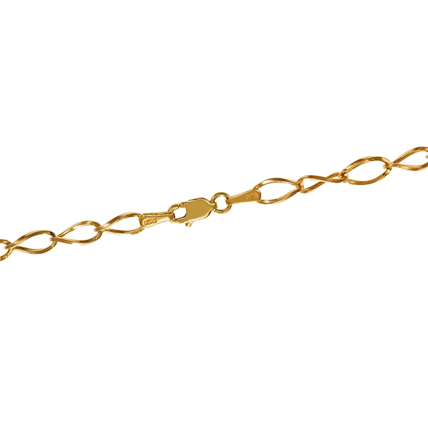 Collier, 14K, Gelb-/Weißgold
