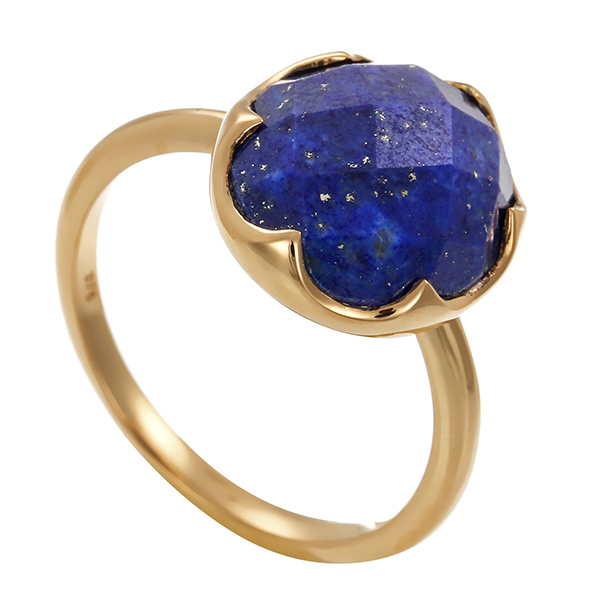 Ring, 9K, Gelbgold, Lapis, U60