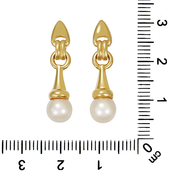 Steckhänger, 14K, Gelbgold, Zuchtperlen