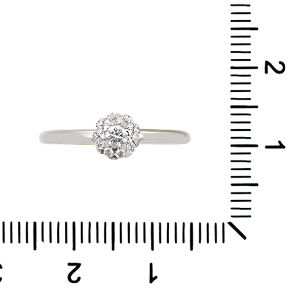 Diamantring, 18K, Weißgold, Brillanten