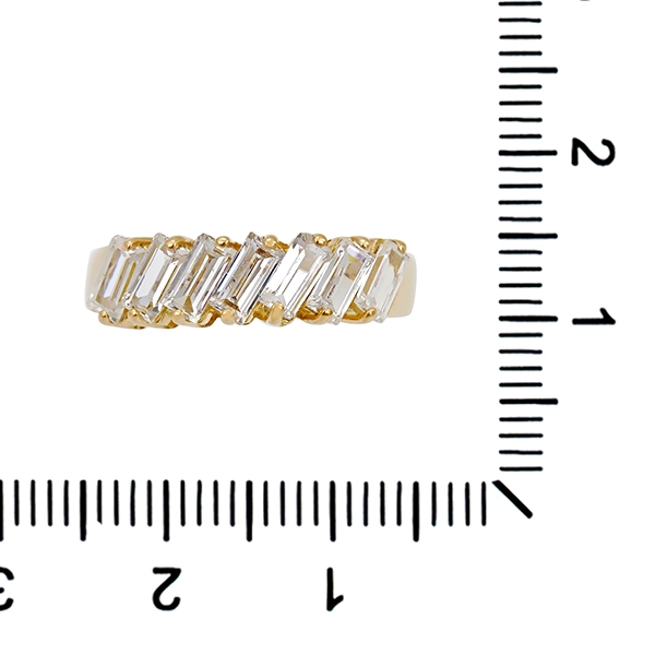 Ring, 14K, Gelbgold, Zirkonia