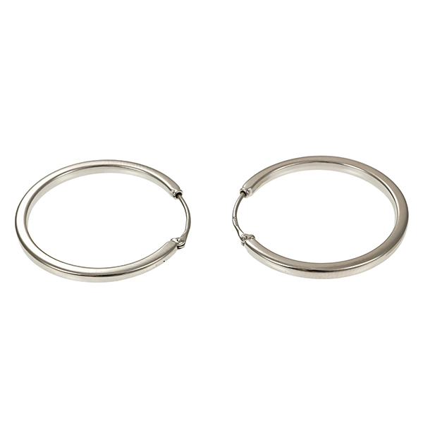 Creolen, 14K, Weißgold