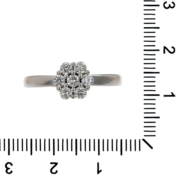 Diamantring, 14K, Weißgold, Brillanten 0,35 ct