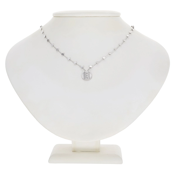 Collier, 14K, Weißgold, Brillanten