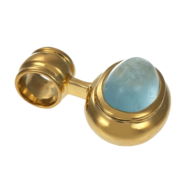 Anhänger, 14K, Gelbgold, Mondstein