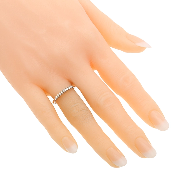 Diamantring, 14K, Weißgold, Brillanten 0,14 ct