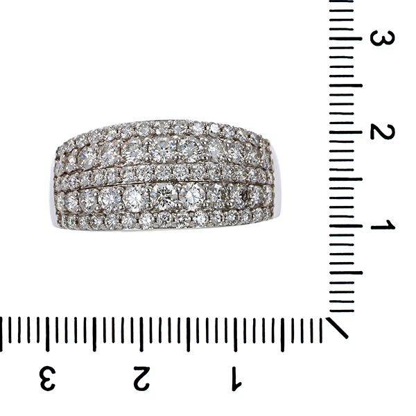 Diamantring, 9K, Weißgold, Brillanten 2,00 ct