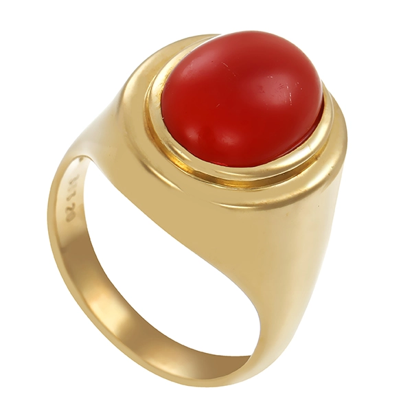 Ring, 8K, Gelbgold, Karneol
